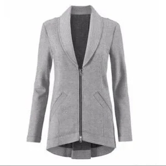 Cabi Drop-off pinstripe zip-up - gray color - Picture 12 of 13